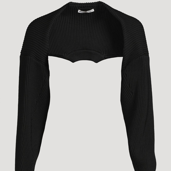 Alexanderwang.t Cropped Crewneck Shrug - M - Picture 6 of 13